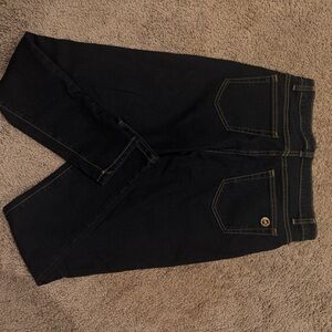 Michael Kors Black Denim with Gold Button